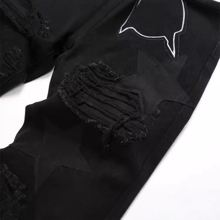 Unisex Classic Denim Jeans Loose Fit Daily Outdoor Wear - Image 4