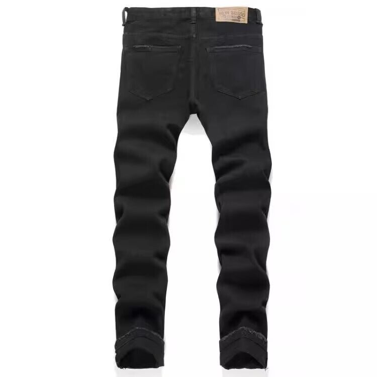 Unisex Classic Denim Jeans Loose Fit Daily Outdoor Wear - Image 2