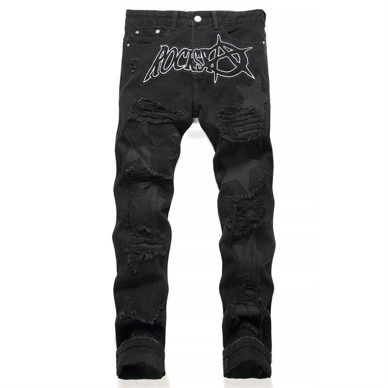 Unisex Classic Denim Jeans Loose Fit Daily Outdoor Wear - Image 1