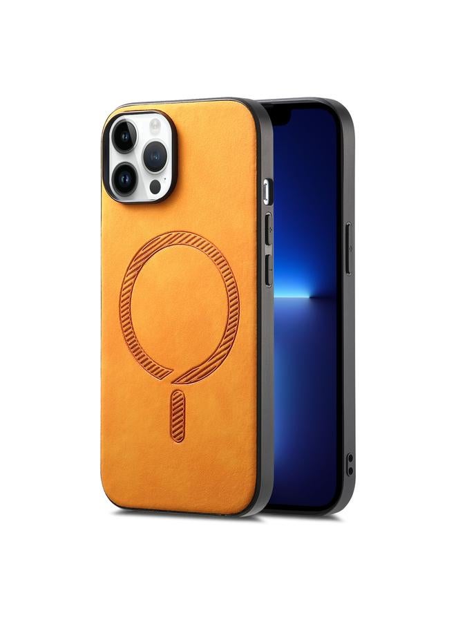 اس-توب جراب لهاتف iPhone 13 Pro Max بلون سادة ريترو ماج سيف غطاء خلفي من البولي يوريثان - Image 1