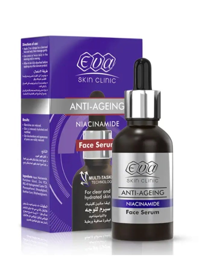 Eva Skin Clinic Niacinamide 10% Facial Serum – 30ml - Pore Refiner & Oil Control for Oily & Combination Skin - Image 1