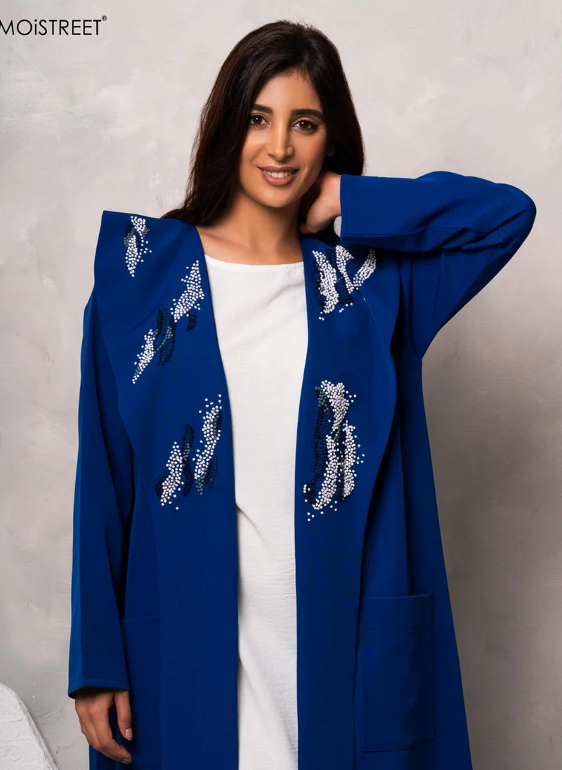 Moistreet  MOiSTREET Handmade Barbie Crepe Abaya for Women | Best Price UAE