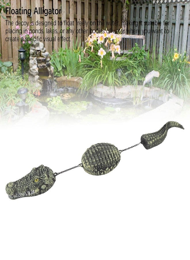 Denash Pond Floating Alligator Head,Outdoor Pools Float Fake Head,3 Section Floating Sculpture Decoration for Garden Pool Decoration - Image 4