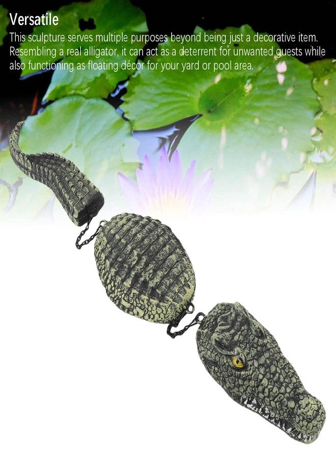 Denash Pond Floating Alligator Head,Outdoor Pools Float Fake Head,3 Section Floating Sculpture Decoration for Garden Pool Decoration - Image 5