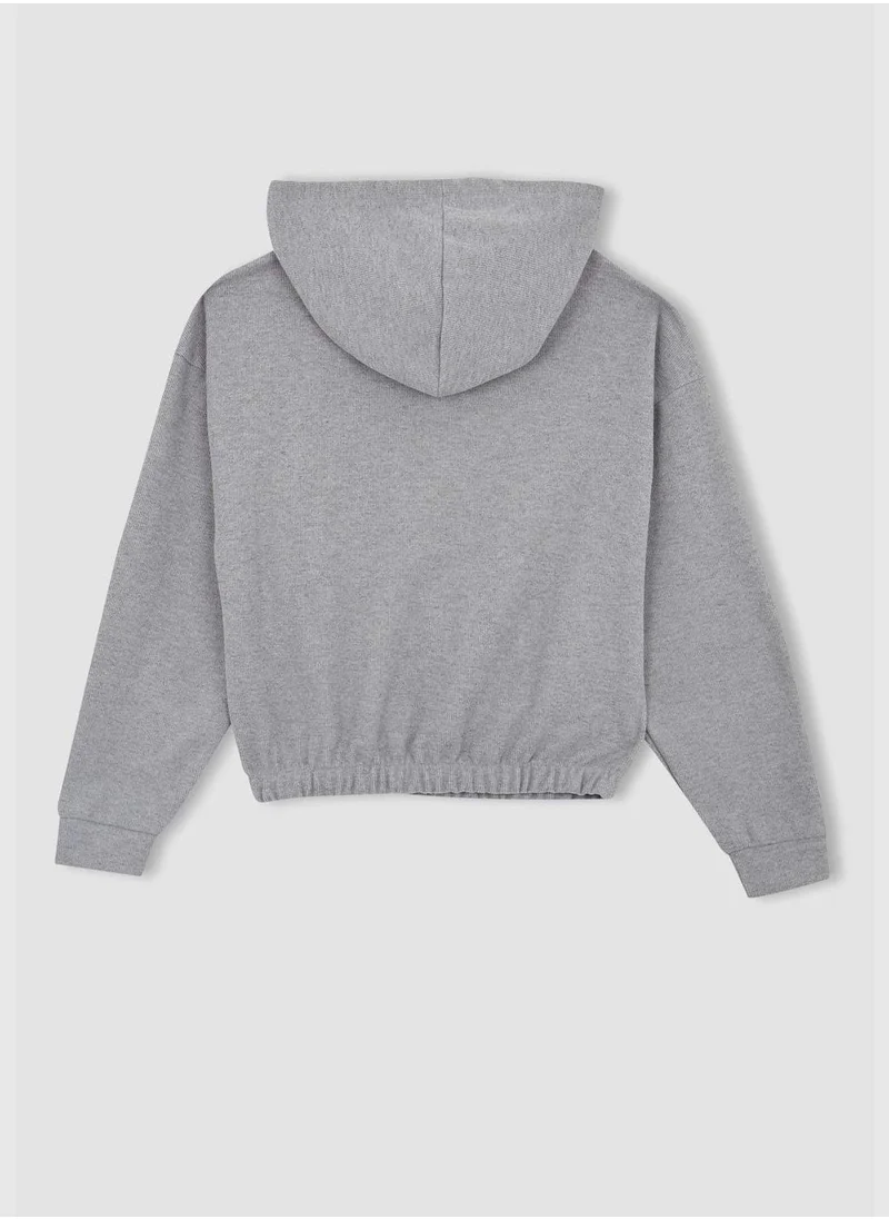 DeFacto Woman Hooded Knitted Sweatshirt