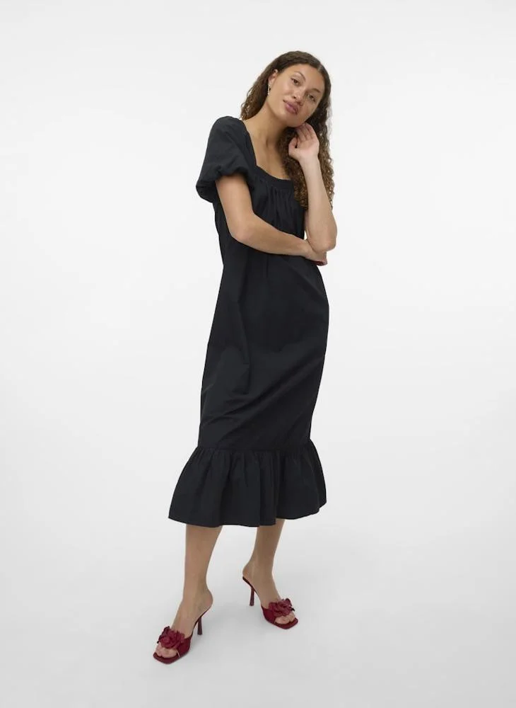 Vero Moda  Square Neck  Midi Dress for Women | Best Price UAE