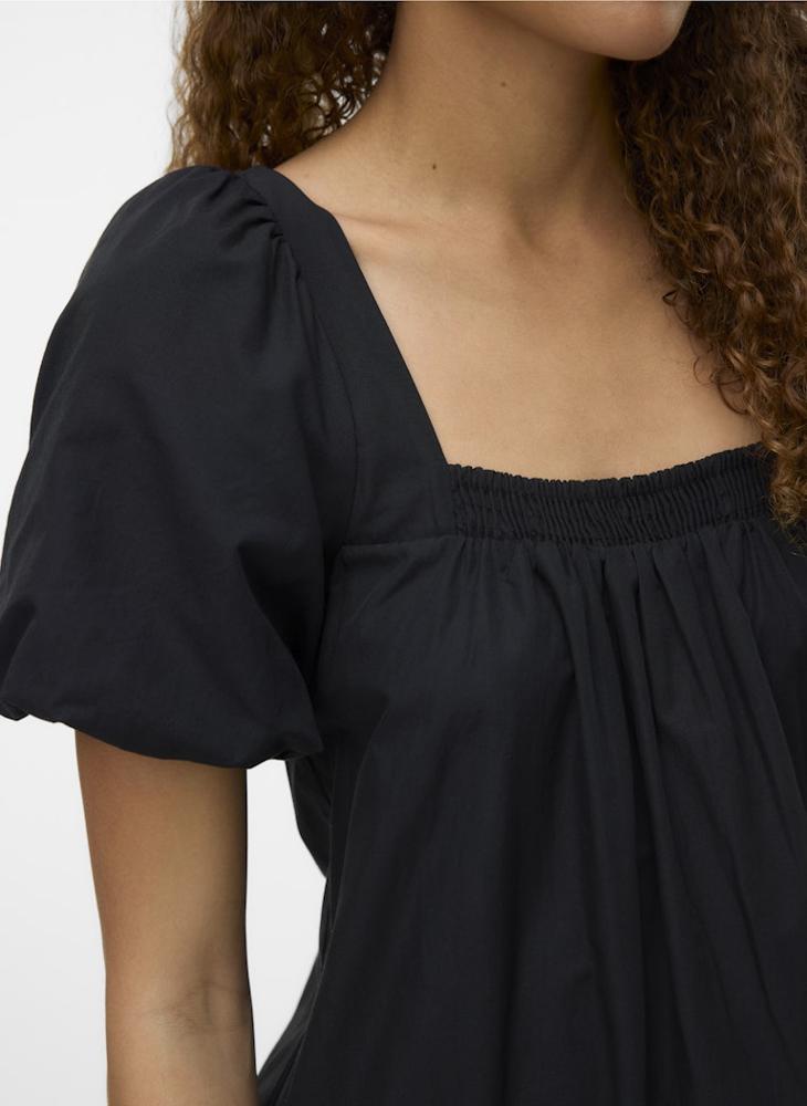 فيرو مودا فستان ميدي بياقة مربعة - Image 3