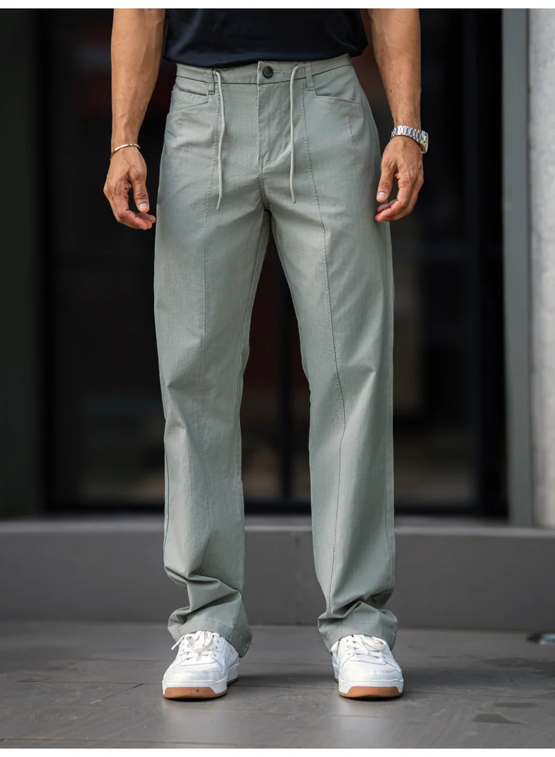 Maniac  Maniac Mens Solid Light Green Cotton Trackpant for Men | Best Price UAE