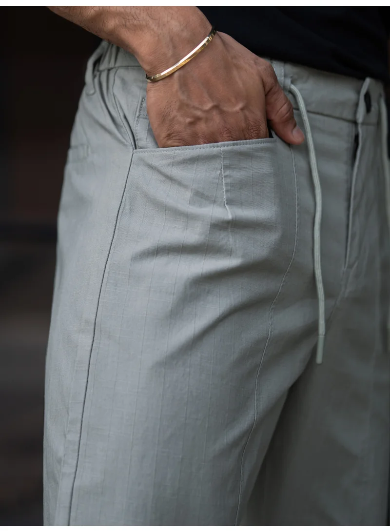 Maniac  Maniac Mens Solid Light Green Cotton Trackpant for Men | Best Price UAE