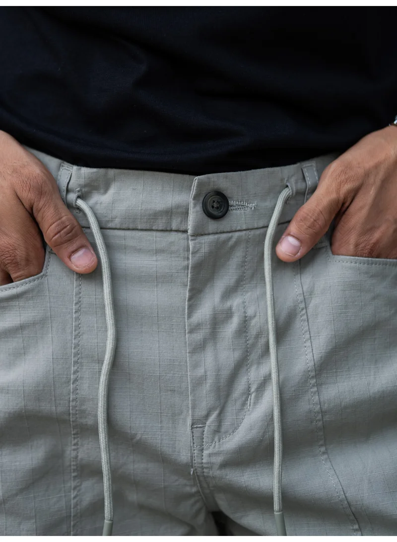 Maniac Maniac Mens Solid Light Green Cotton Trackpant