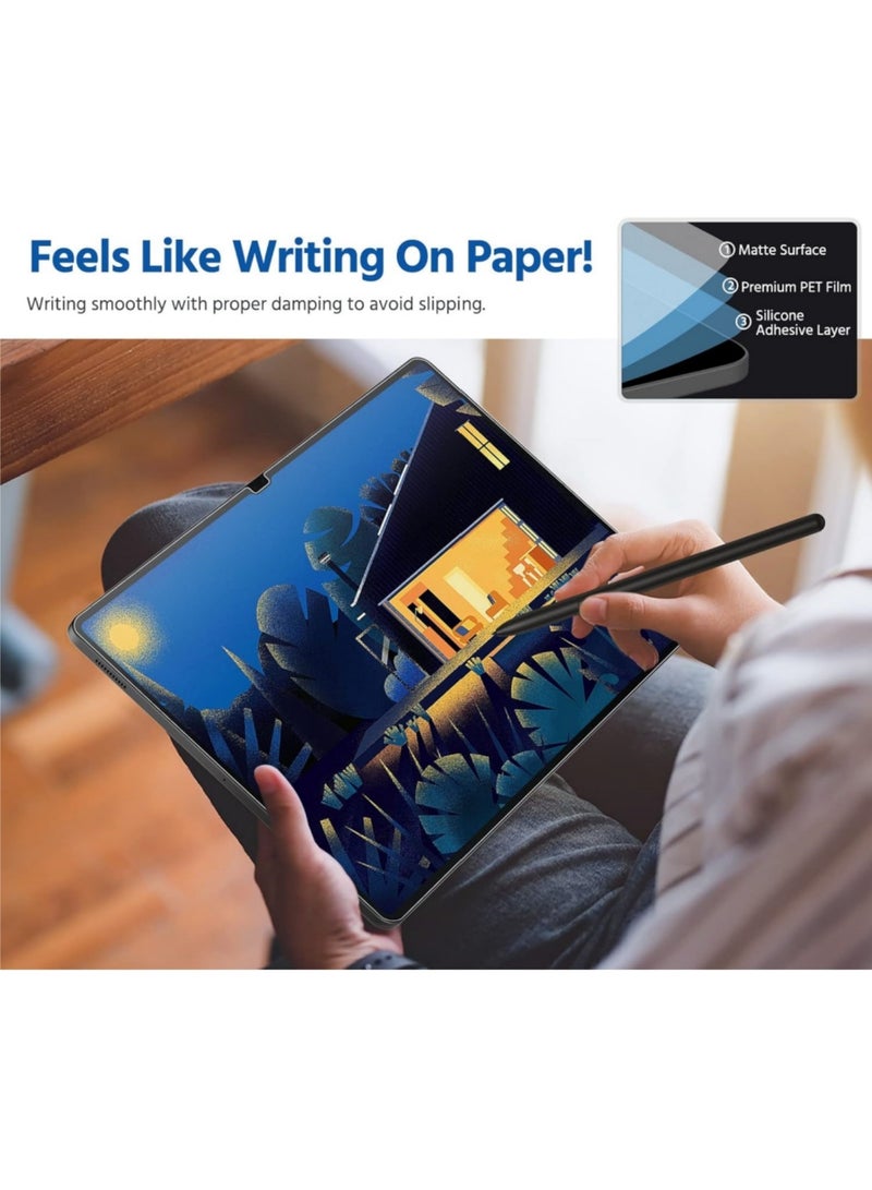 اووكاي [عبوة من قطعتين] واقي شاشة ورقي متوافق مع جهاز Samsung Galaxy Tab S11 Ultra مقاس 14.6 بوصة 2025، غشاء غير لامع مضاد للتوهج ومقاوم للكسر والخدش، غشاء PET لجهاز Galaxy Tab S10 Ultra/S9 Ultra مقاس 14.6 بوصة - Image 3