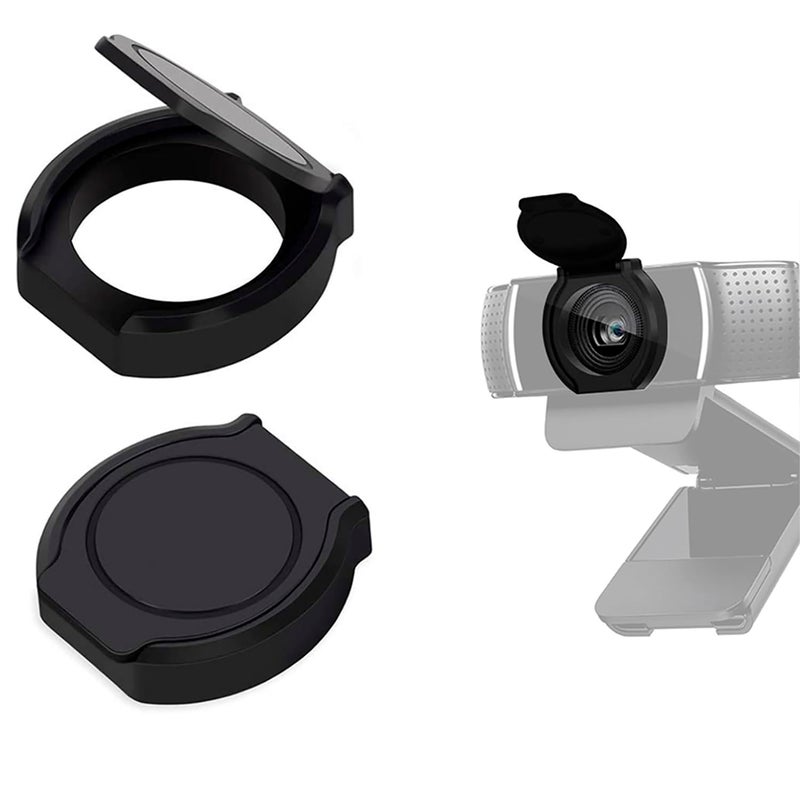 JCWINY 2 Pack Universal Webcam Cover, Desktop Computer External Webcam Lens Cover Shutter Cap Hood, Streaming Web Camera Privacy Cover Clip Compatible with Logitech HD Pro Webcam C270/C615/C920/C930e/C922X - Image 1