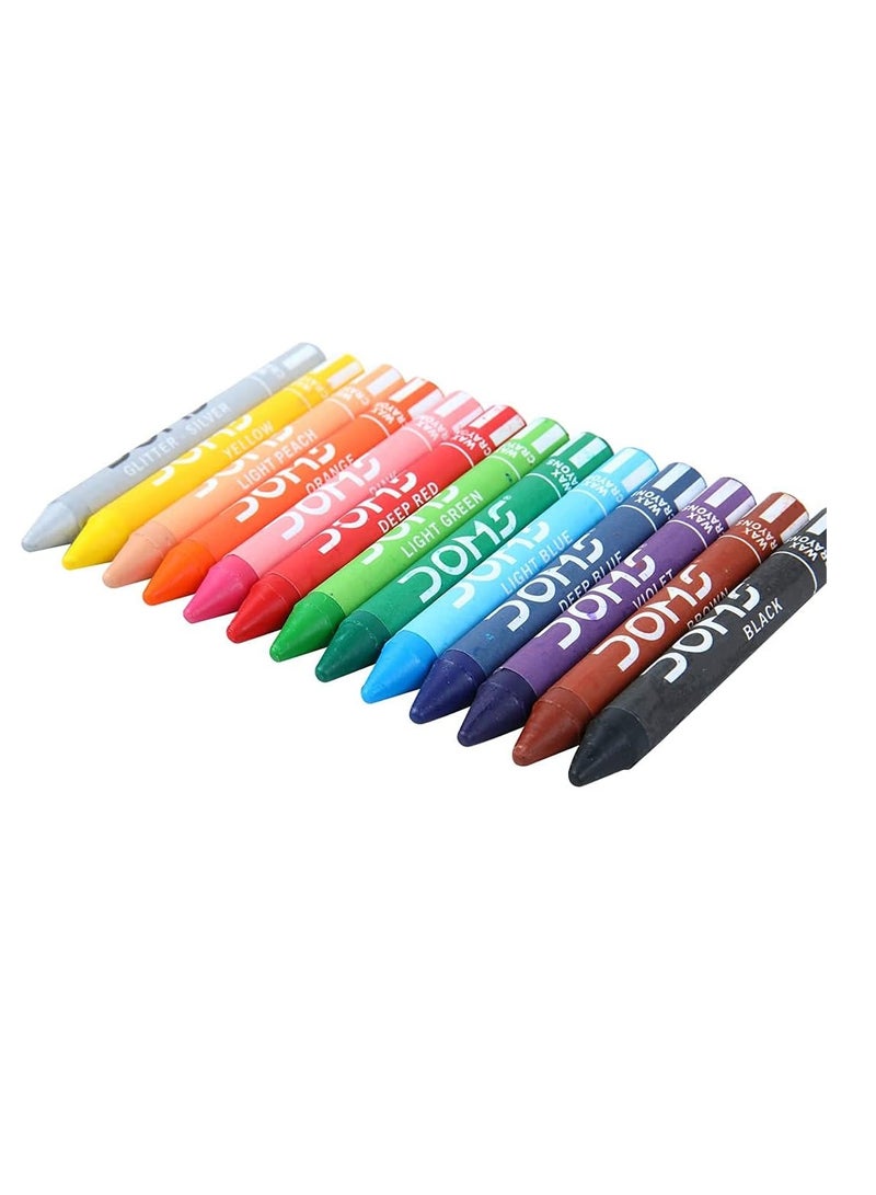Doms Jumbo Wax Crayons 12-Shades - Image 2