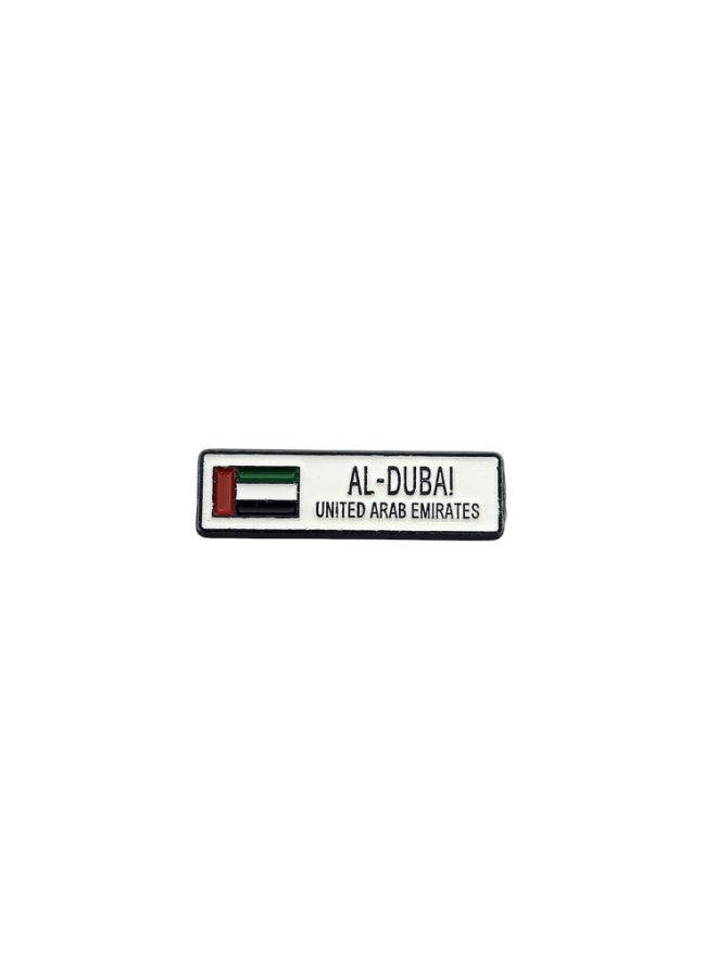 كيبفي ملصق معدني لعلم دبي، الإمارات العربية المتحدة، مناسب لأغطية الهواتف وأجهزة الكمبيوتر المحمولة - Image 1