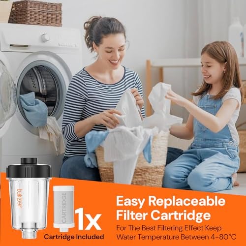 Tukzer Washing Machine Filter, Hard Water Softener for Shower Head,Gyser, Dishwasher| Multi-Layered Activated Carbon, Advanced Filtration Removes Chlorine Chemicals Sediments,Sand,Eggs, Algae, Rust, 5 - Image 5