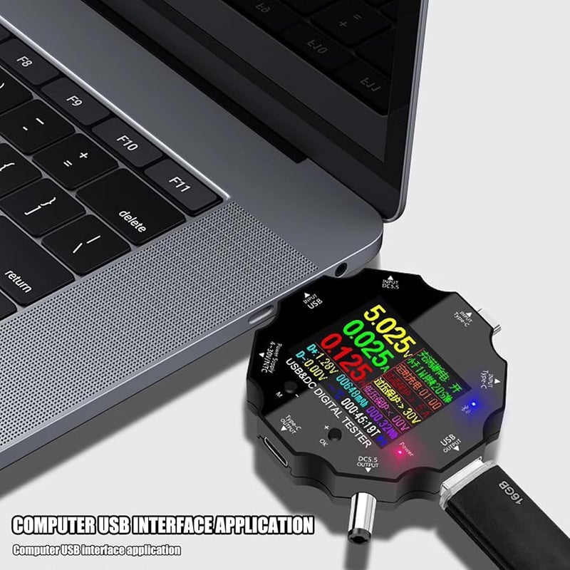 UD18 Type C Tester Digital Voltmeter Ammeter Supports PD3 0 QC4 0 Fast Charging Protocols - Image 3
