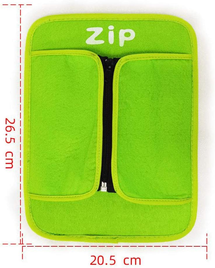 كلاراكو لوحة حسية للأطفال الصغار، ألعاب مونتيسوري تعليمية، لوحة أنشطة أساسية لتعليم الأطفال المهارات الحركية الدقيقة وارتداء الملابس، بسحاب - Image 4