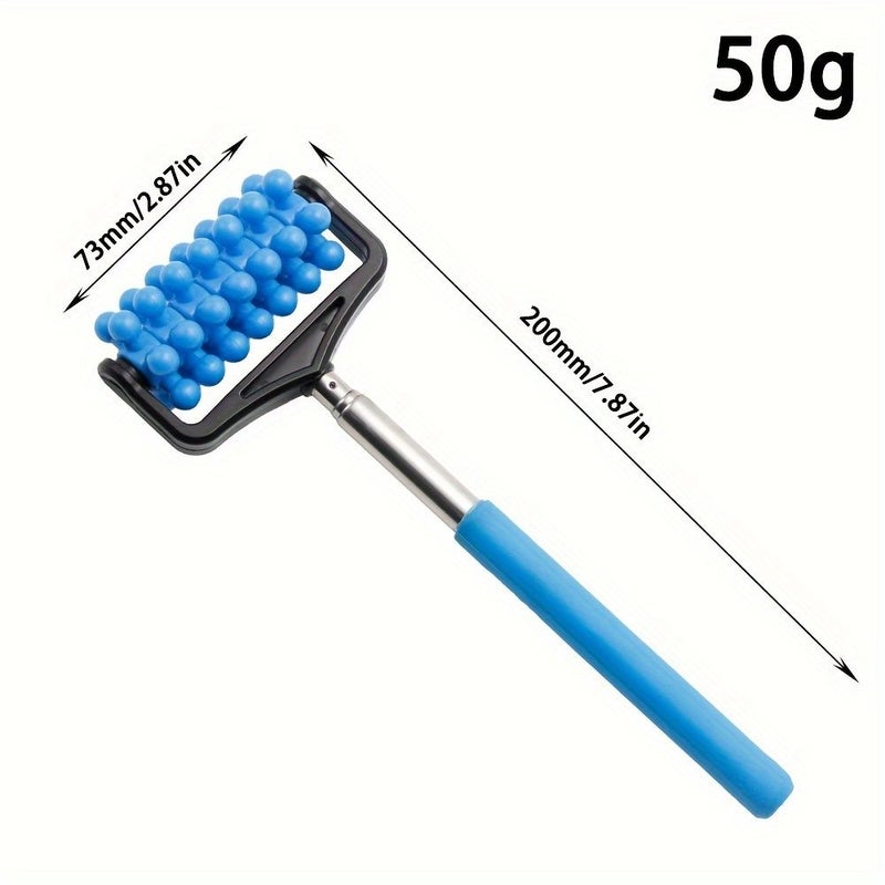 Red Extendable Manual Calf Massager Multifunctional Roller Stretcher - Image 2