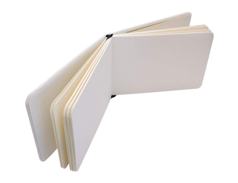 Etchr A5 Landscape Sketchbook - Hot Press Mixed Media 100% Cotton Sketchbook - Hardcover Drawing Book - Hardcover Sketchbook 8.3”x5.8 with 52 Pages - Sketch Pad with Customizable Cover - Image 2