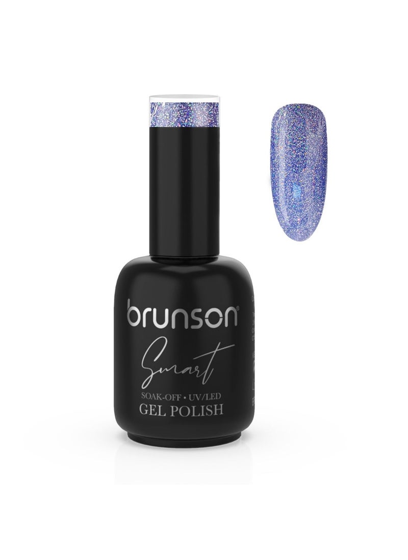 brunson - Gel Polish, 15ml Smart Gel Nails Glossy Shine Finish Long Lasting Soak off UV Gel Nal Polish for Nail Art French Manicure Pedicure Salon Quality Chip Resistant Gel Nail Extensions UV Gel Nail Paint - Image 1