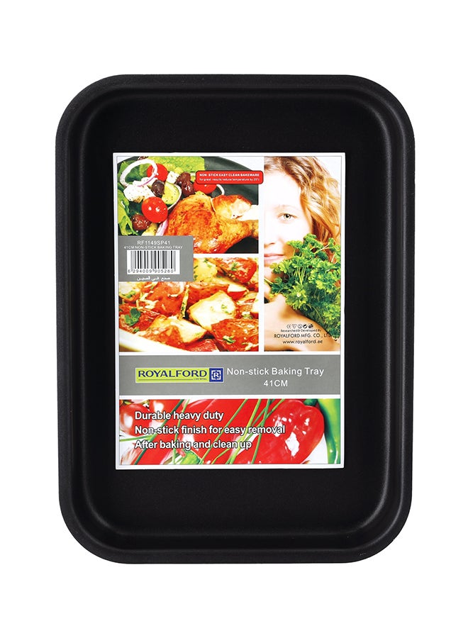 Royalford Baking Tray Red/Black 2.6Liters - Image 1