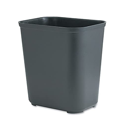 Rubbermaid Commercial Products Fire Resistant Wastebasket 7GAL/28 QT, Black, for Hospitals/Schools/Hotels/Offices - Image 2