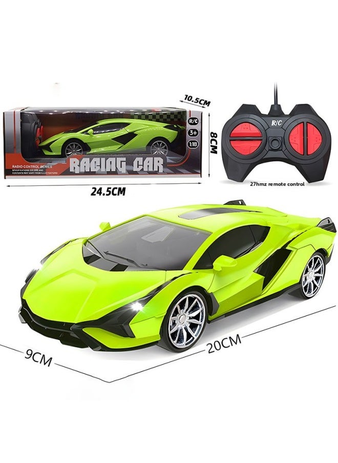 Wireless Remote Control Car Children's Four-way Car Toy Model Boy Simulation Off-road Sports Car Racing Wholesale-Color:Lanbo Orange 28CM [window Color Box/no Electricity] 480g  - Image 4