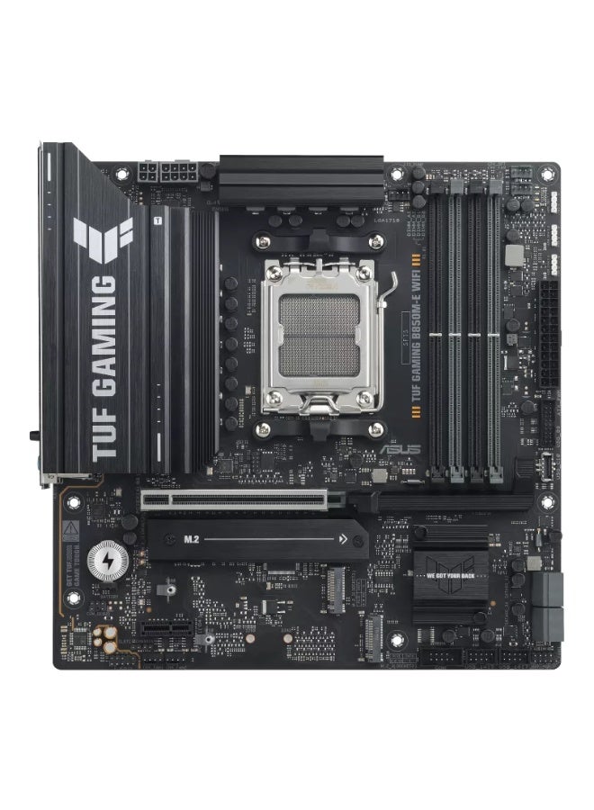 ASUS TUF Gaming B850M-E WiFi Motherboard – AMD AM5, 4xDDR5 8000+ OC, PCIe 5.0 x16, WiFi 6E, 2.5Gb LAN, USB-C 10Gbps, M.2 Gen5/Gen4, 8+2+1 80A VRM, BIOS Flashback, Aura Sync, Black | 90MB1LS0-M0EAY0 - Image 3