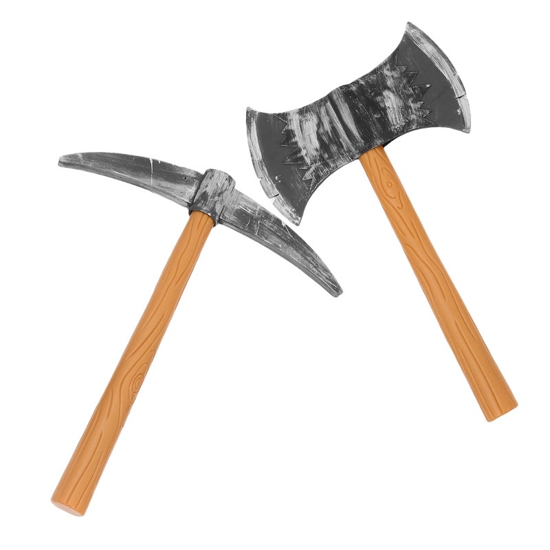 3pcs Cosplay Prop: -Themed Toy Tool Set Includes Fake Axe And Shovel For Cosplay - Halloween Party Accessories - Birthday Favor Prop - Image 1