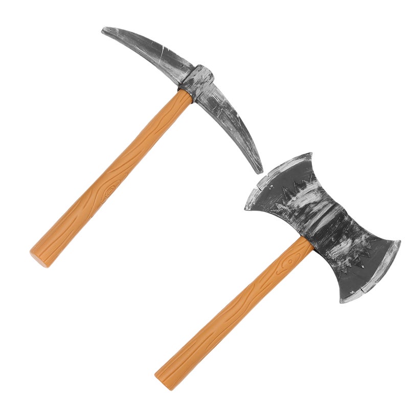 3pcs Cosplay Prop: -Themed Toy Tool Set Includes Fake Axe And Shovel For Cosplay - Halloween Party Accessories - Birthday Favor Prop - Image 4