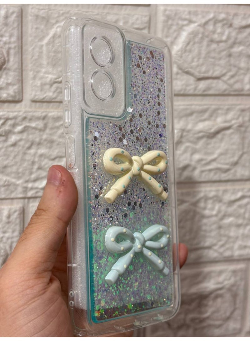 غطاء خلفي مع فيونكة، متوافق مع هاتف OPPO A18 / A38 4G - Image 2