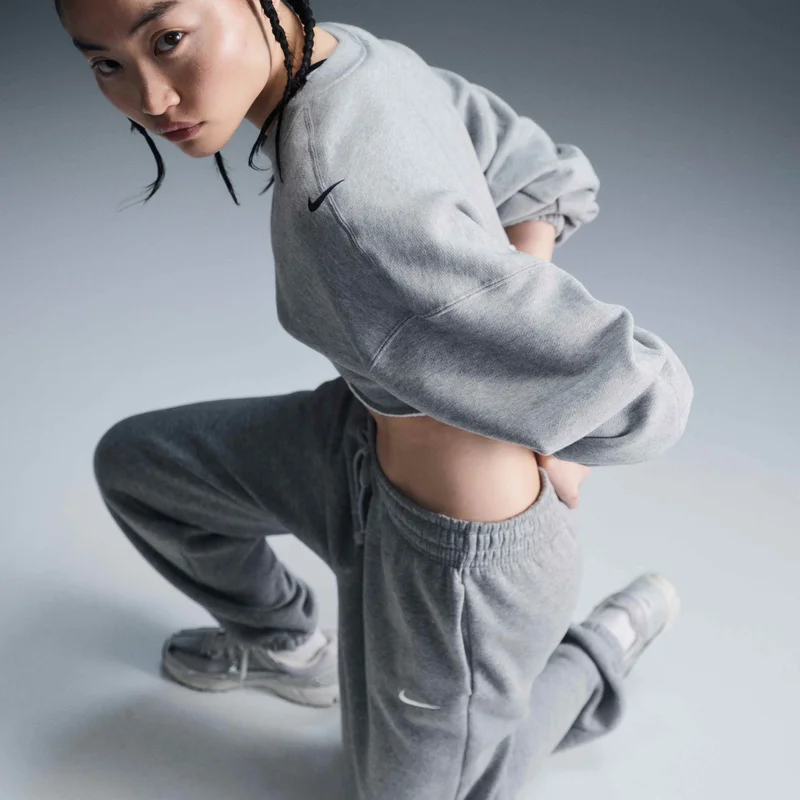 Nike grey Women's Sportswear Phoenix Fleece Sweatpants for Women | Best Price UAE