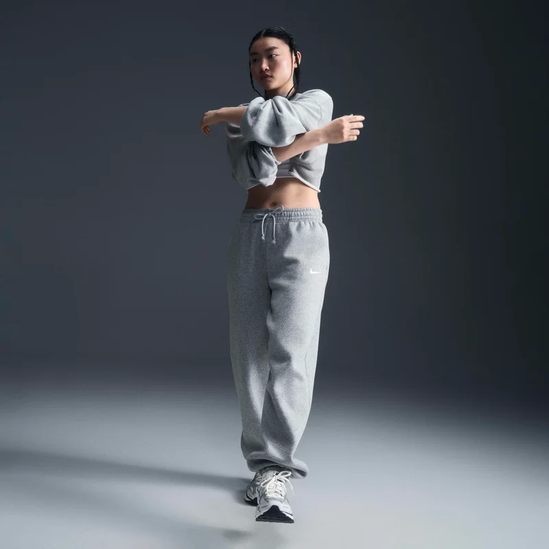 Nike grey Women's Sportswear Phoenix Fleece Sweatpants for Women | Best Price UAE