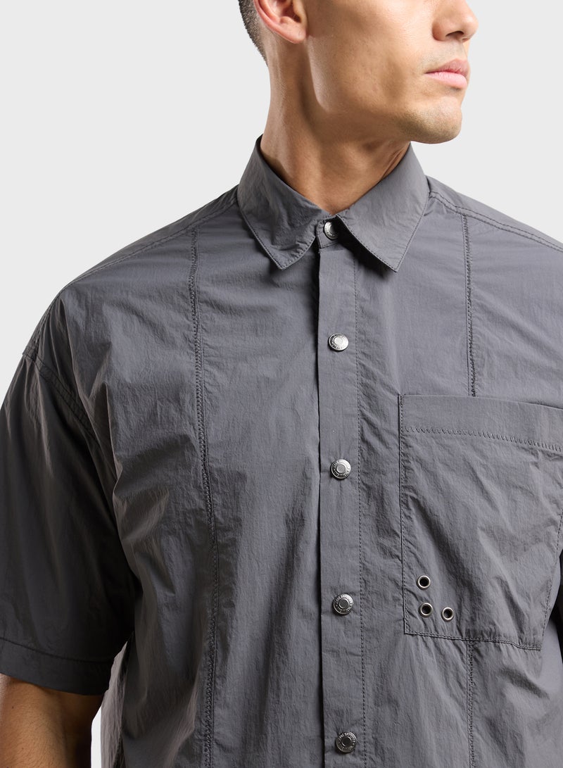 izzue Nylon Cold Dye Shirt - Image 3