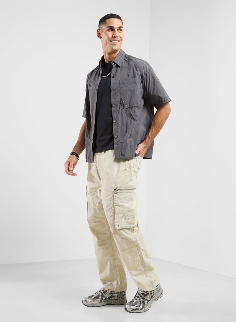 izzue Nylon Cold Dye Shirt - Image 4