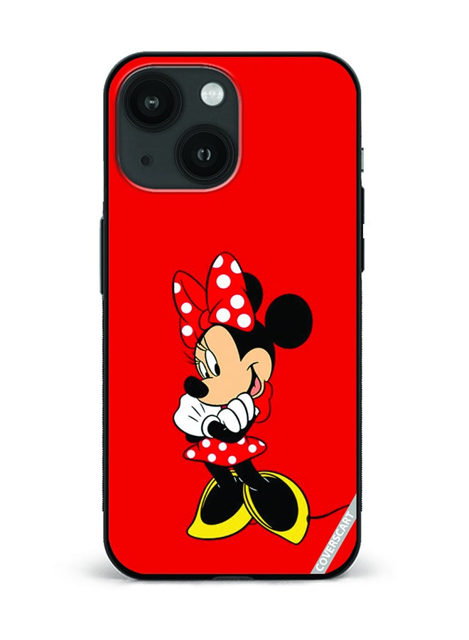 COVERSCART Protective Case Cover For Apple iPhone 14 Minnie Mouse Design Red