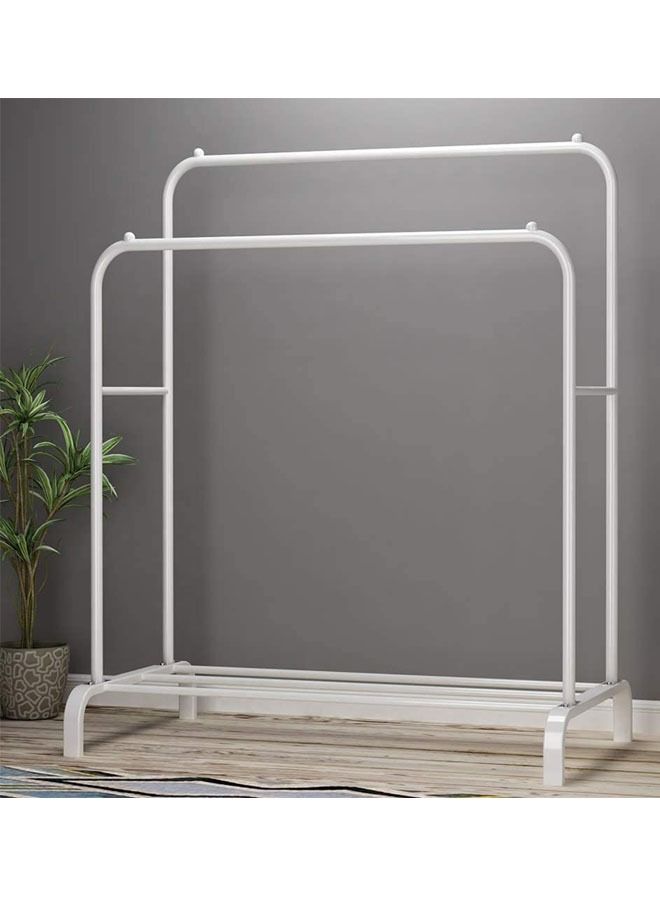 إيه جي دي شماعات ملابس مزدوجة القطب أبيض 150x54x110 سم - Image 3