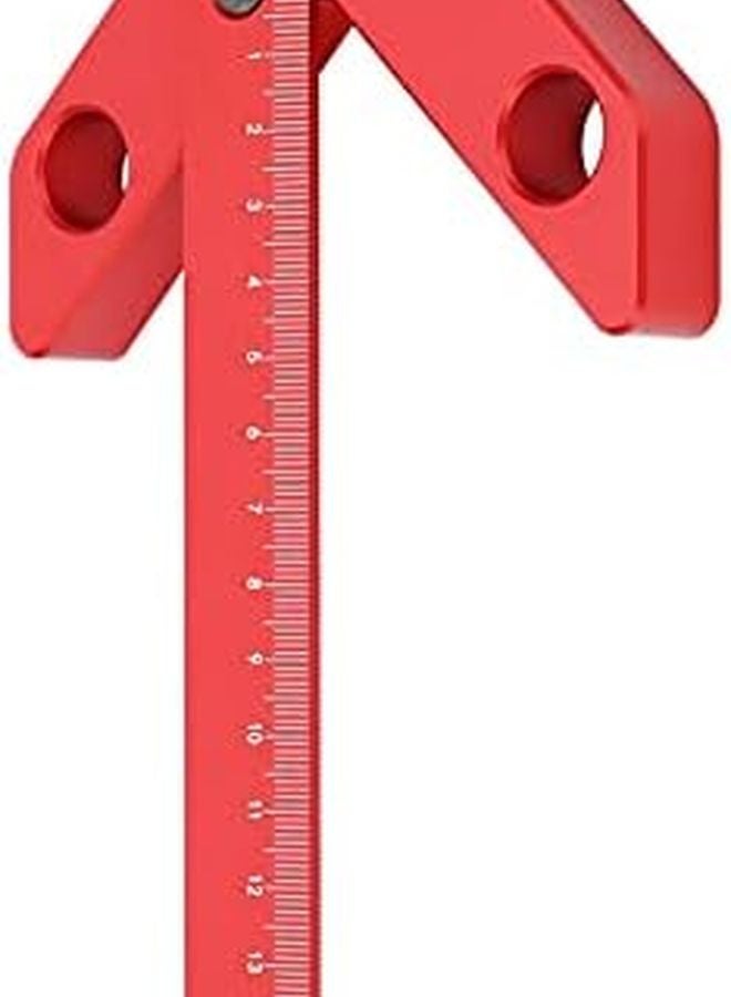 Aluminum Alloy Center Finder Measuring Tool 0 160mm for Woodworking Round Shafts - Image 3