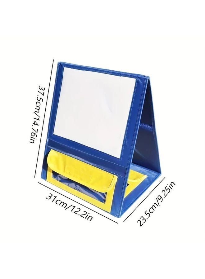 Foldable Desktop Whiteboard With Storage Bag Card Slot Reusable Note Taking Message Board - Image 1