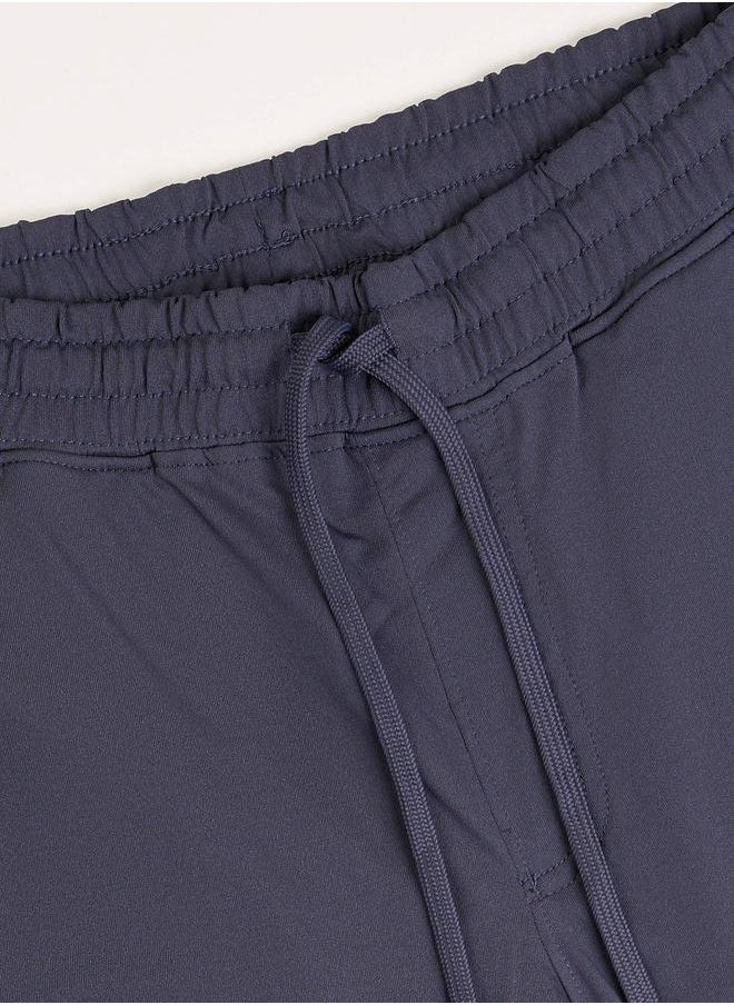 Technosport Technosport Solid Stretch Joggers with Drawstring  - Image 1