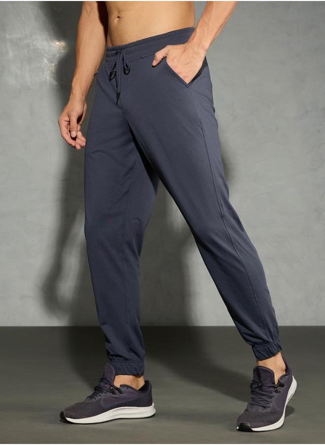 Technosport Technosport Solid Stretch Joggers with Drawstring  - Image 4