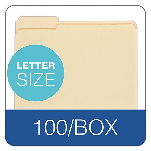 Pendaflex 11230EE Laminate Spine Shelf File Folder, Straight Tab, 14 pt Manila, Letter (Box of 50) - Image 3