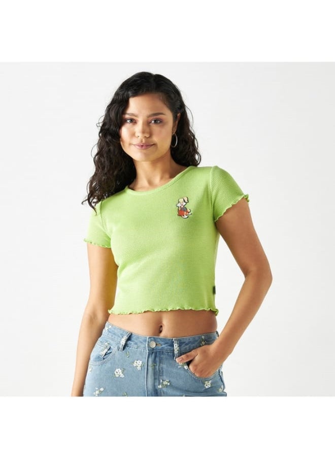 SP Characters Lola Bunny Applique Detail Crew Neck T-shirt with Short Sleeves  - Image 2