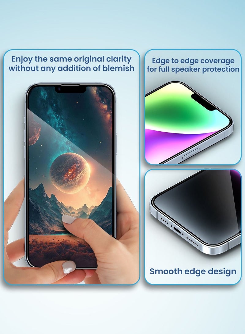 Remson Glass Guard Pro + 9H Tempered Glass Screen Protector Full Coverage HD Clear with Auto Alignment Installation Tool Designed for iPhone 14 6.1 Inch - Image 4