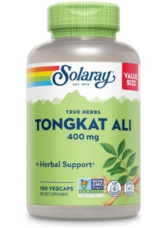 Solaray True Herbs Tongkat Ali, 400 mg - 180 Vegcaps  - Image 1