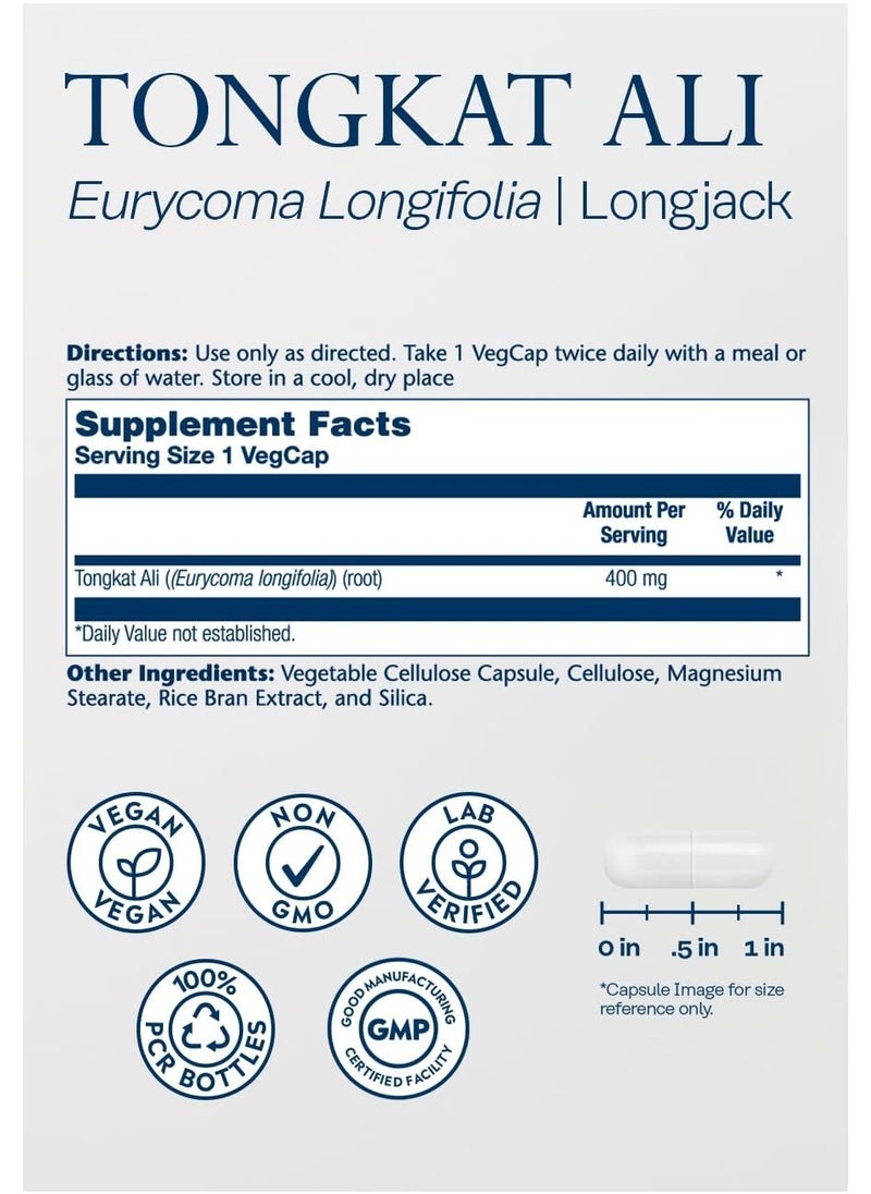 Solaray True Herbs Tongkat Ali, 400 mg - 180 Vegcaps  - Image 2