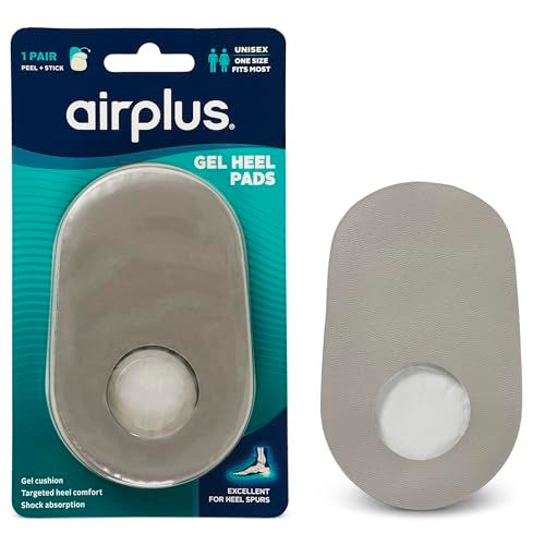 Airplus Gel Heel Pad - Shock-Absorbing, Moisture-Wicking Comfort Cushion, One Size, One Pair - Image 1