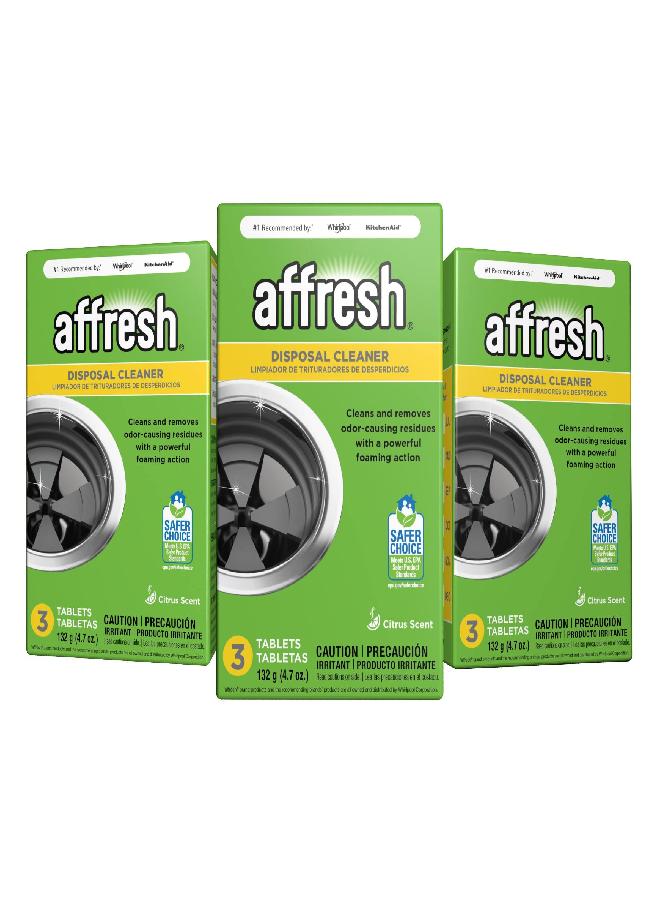Affresh Garbage Disposal Cleaner, Removes Odor-Causing Residues, 9 Tablets [3 Pack] - Image 3