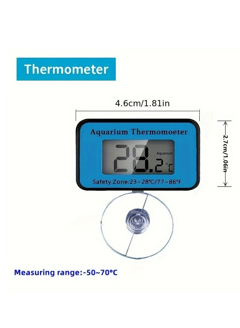 Generic Waterproof Fish Tank Thermometer: Precision Celsius Readings, Easy Suction Setup, Battery Powered Digital Display(battery not included)  - Image 3