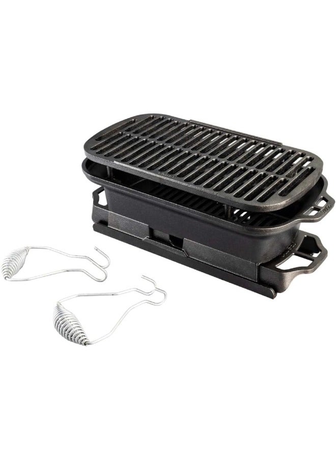 LODGE Lodge Sportsman's Pro Grill, 19.38 inches, Black  - Image 1